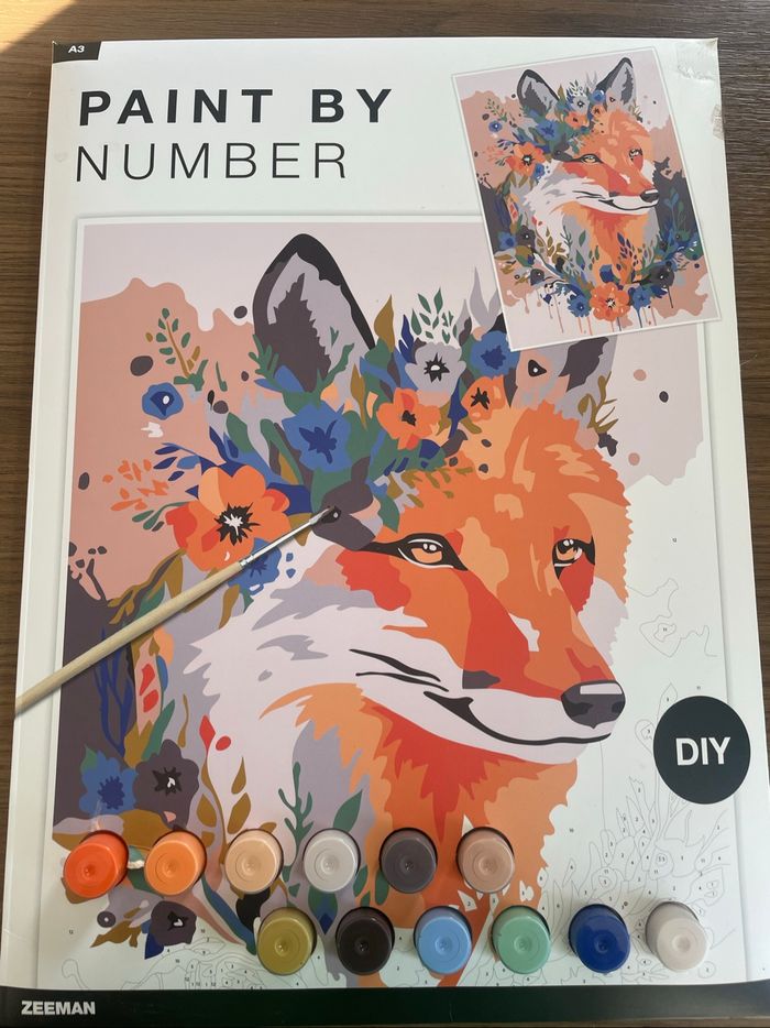 Peinture par numéros renard A3