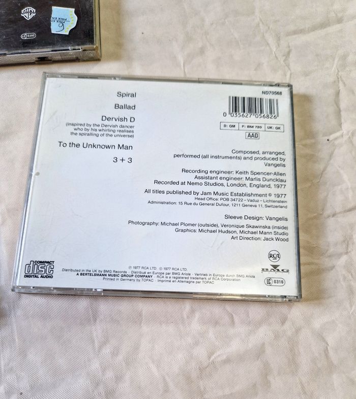 Lot de 3 album Rock / métal, Van Halen  , Nirvana  , Vangelis - photo numéro 7