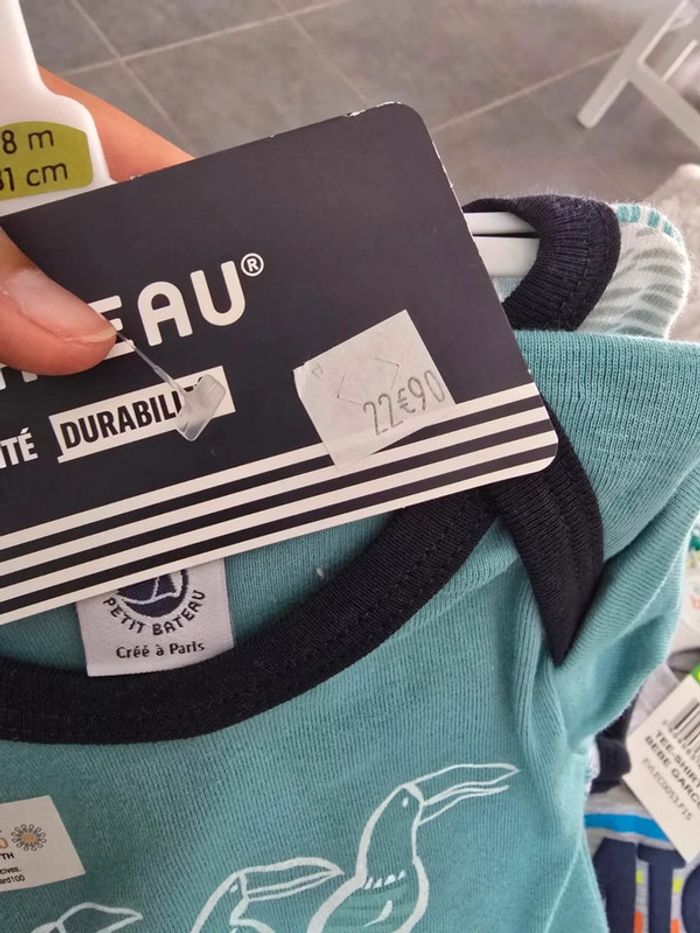 Ensemble pyjama + bodie petit bateau - photo numéro 6