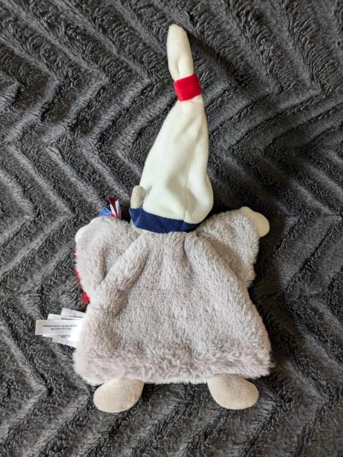 Doudou chien plat bleu blanc rouge Histoire d'Ours - photo numéro 5