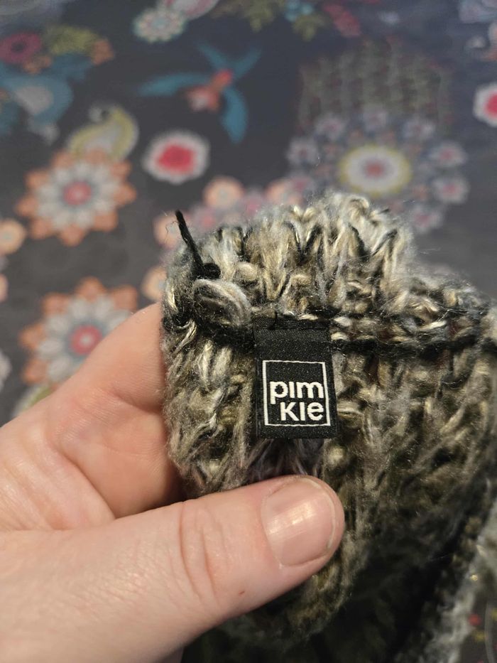 echarpe tour de cou en laine gris - photo numéro 3