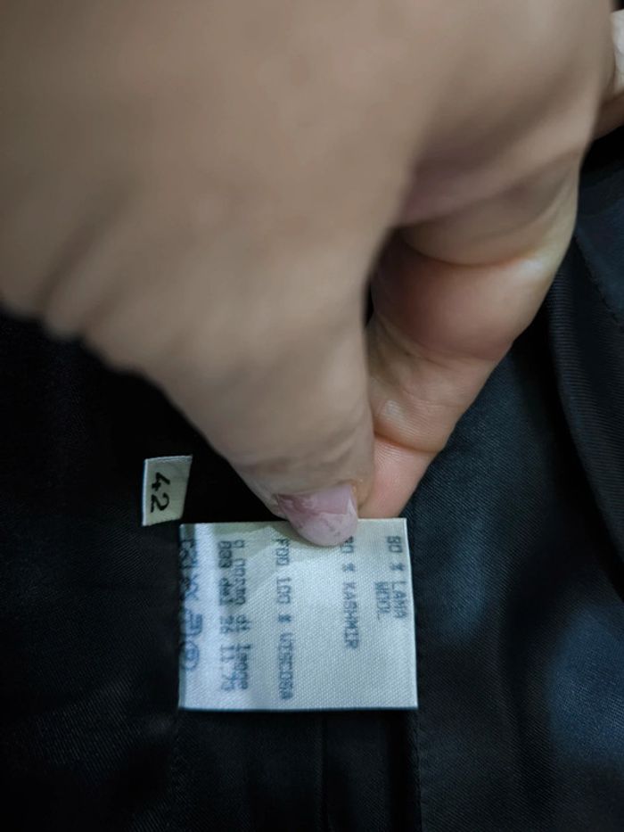 Veste costume noir taille 42 laine verri - photo numéro 6