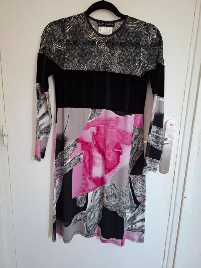 Robe femme 38 bleu d'azur - photo numéro 2