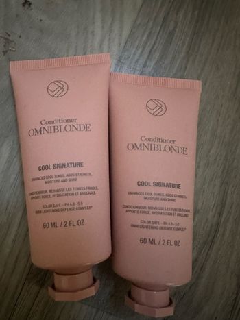 Lot 2 après-shampoings Omniblonde Cool Signature - soin cheveux blonds Neuf