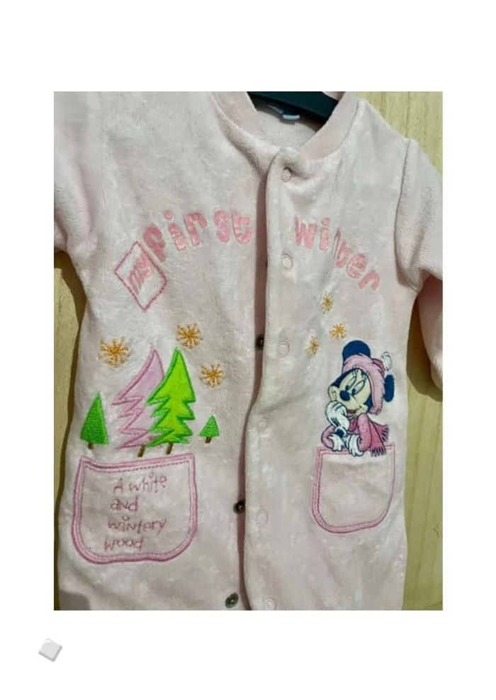 -50 % par lot - Pyjama Disney dors bien grenouillère velours ouverture par l’avant Minnie - photo numéro 13