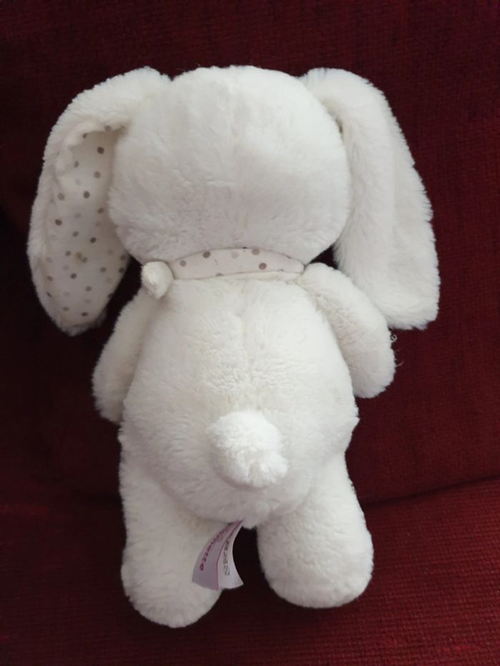 Peluche doudou lapin 🐇 blanc - photo numéro 2
