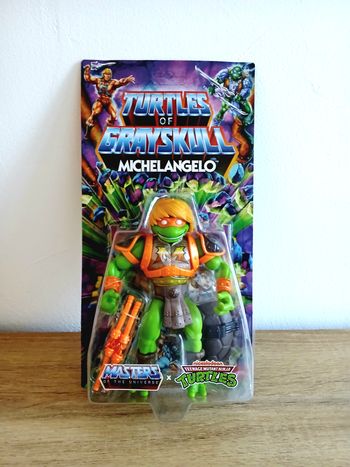 Figurine Michelangelo Turtles Of Grayskull Mattel