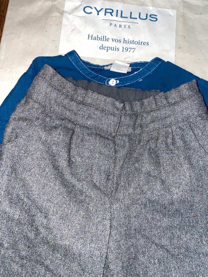 Chemise carreaux et pantalon chaud  Cyrillus  24 mois - photo numéro 4