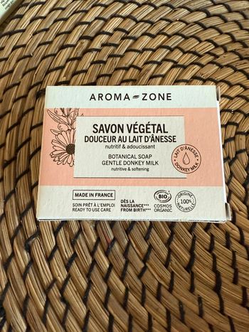 Savon vegetal lait d’ânesse Aroma Zone