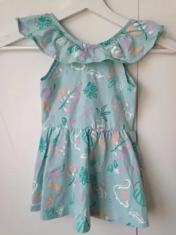 Robe col rond sans manches fluide Gémo 24mois 86cm