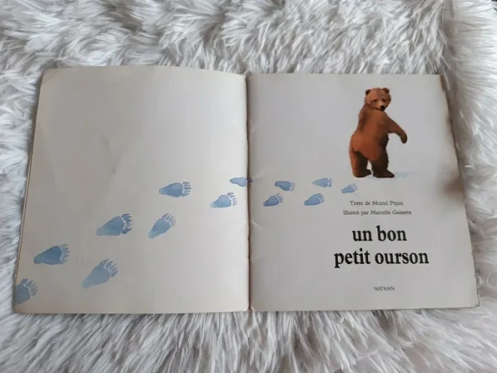Livre Un bon petit ourson _ A toutes pattes _ Nathan ( vintage 1999 ) - photo numéro 4
