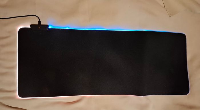 Grand tapis de souris LED