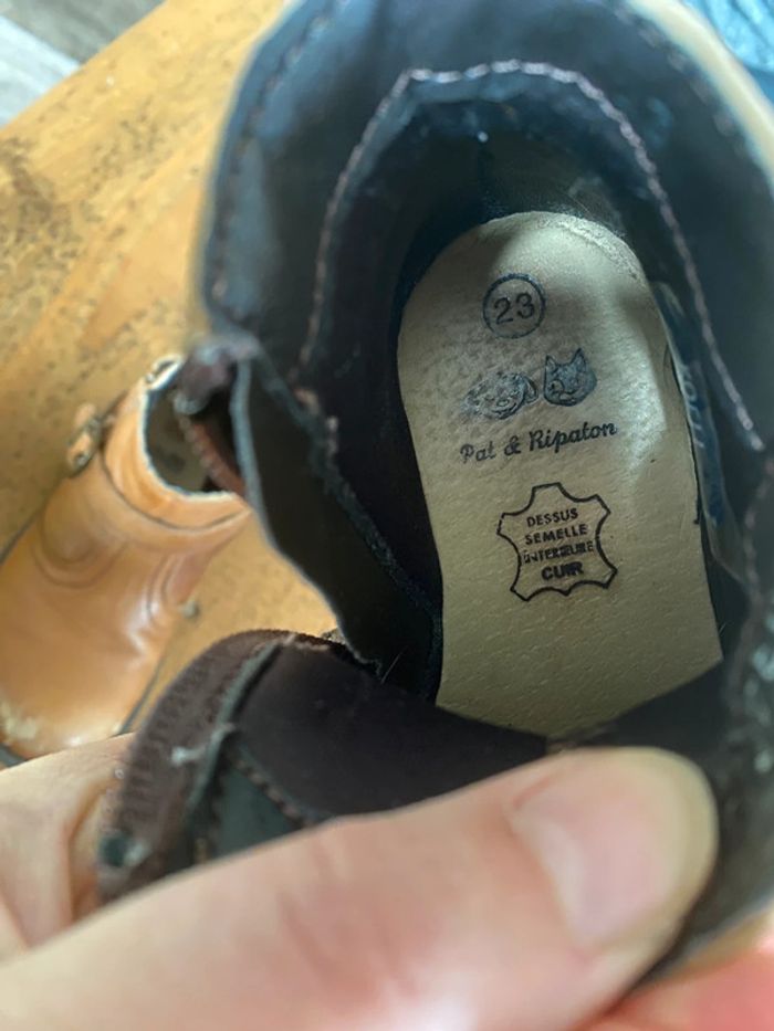 Bottines filles marrons 23 pat & ripaton - photo numéro 4