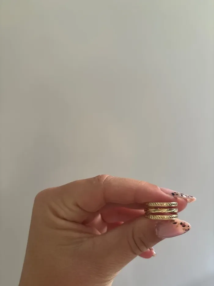 Bague dorée ajustable - photo numéro 2