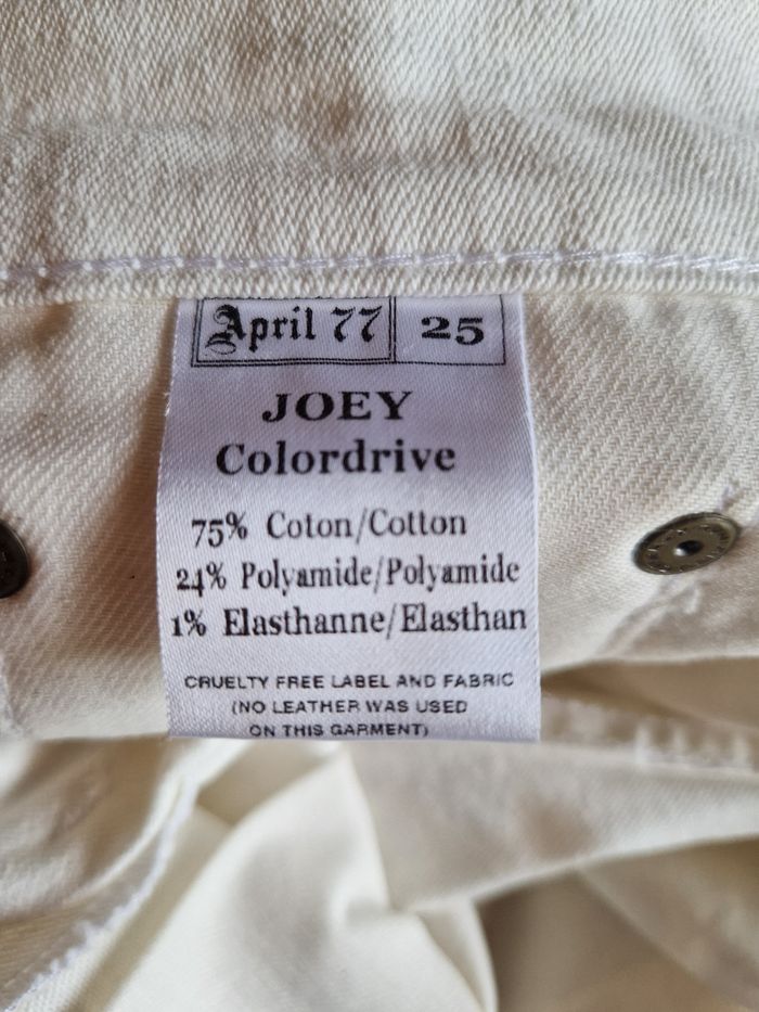 Jeans blanc  droit taille 34 , marque April 77 - photo numéro 6