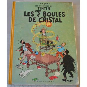 Tintin les sept boules de cristal B12 de 1955