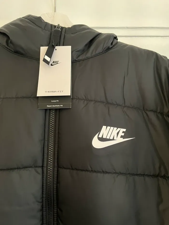 Doudoune longue Nike noire - photo numéro 3