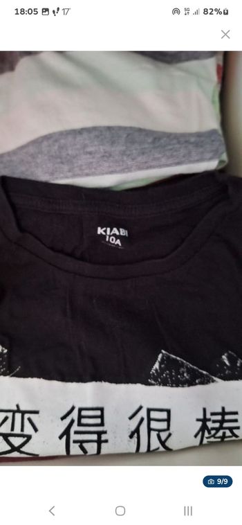 Vend un lot de vêtements pour garçon