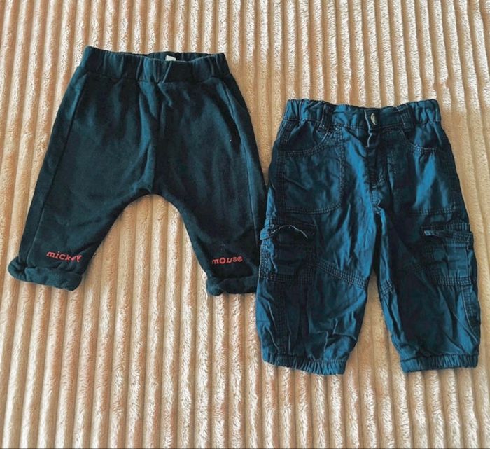 2 pantalons bébé 3 mois 100% coton