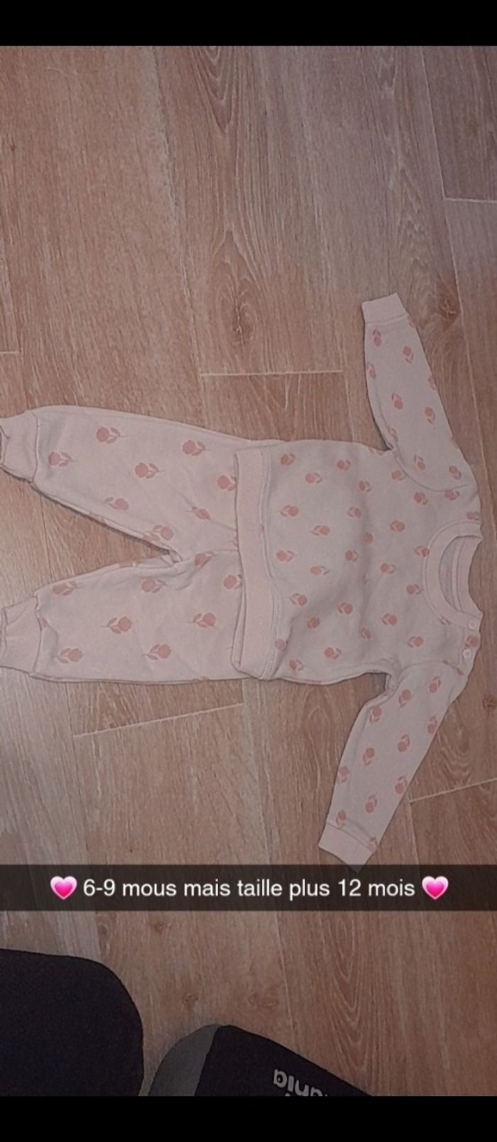 Body et pyjama fille 6-9-12 mois - photo numéro 2