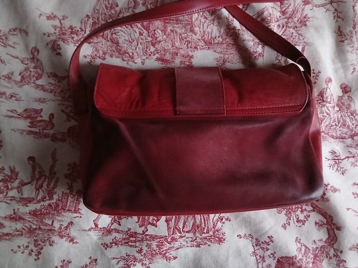 sac en cuir lisse et daim - photo numéro 3