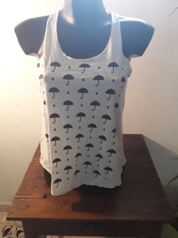 Débardeur haut femme fille ado trendy tank top taille S M 36 / 38