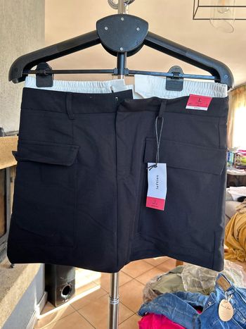 Jupe courte cargo noire