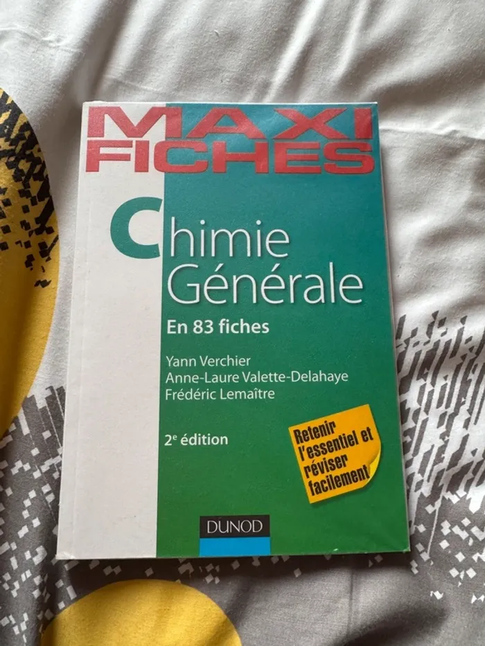 Maxi fiches chimie générale