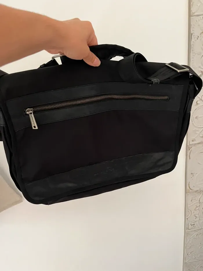 Sac porte document noir lancaster