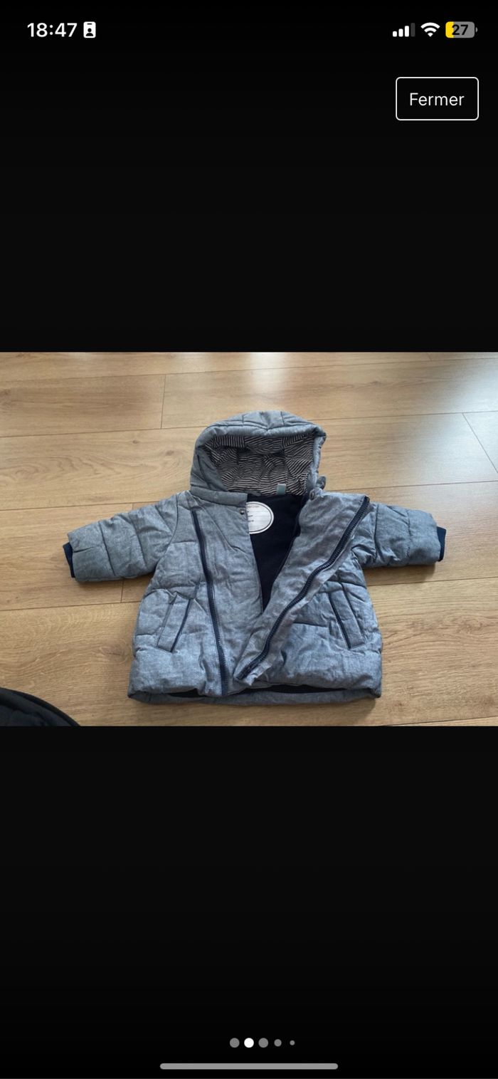 Doudoune obaibi 6 mois -68cm - photo numéro 2