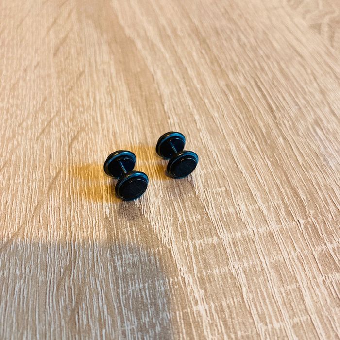 Boucles d’oreilles | noir 🌸