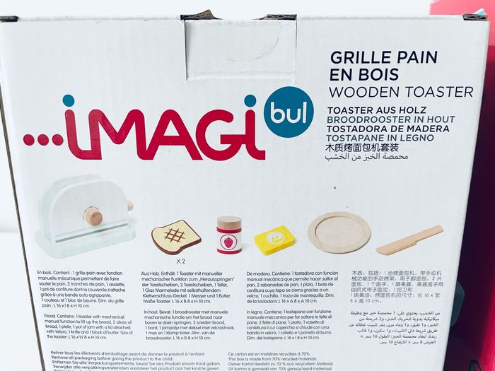 Set batteur de cuisine et grille pain en bois Oxybul - photo numéro 7