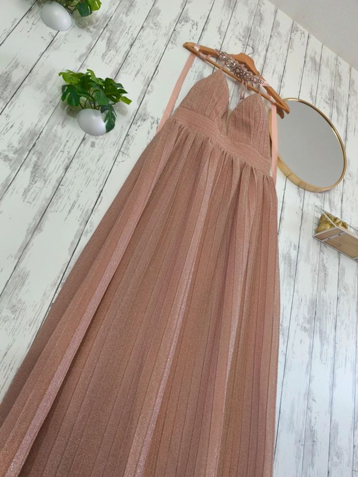 Robe + ceinture robe poudré brillante Shein Femme L - photo numéro 3