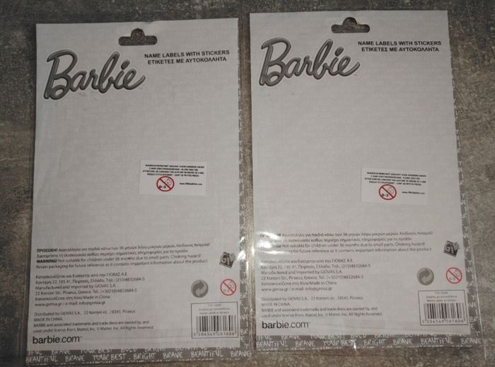 Lot étiquettes cahiers livres Barbie - photo numéro 2