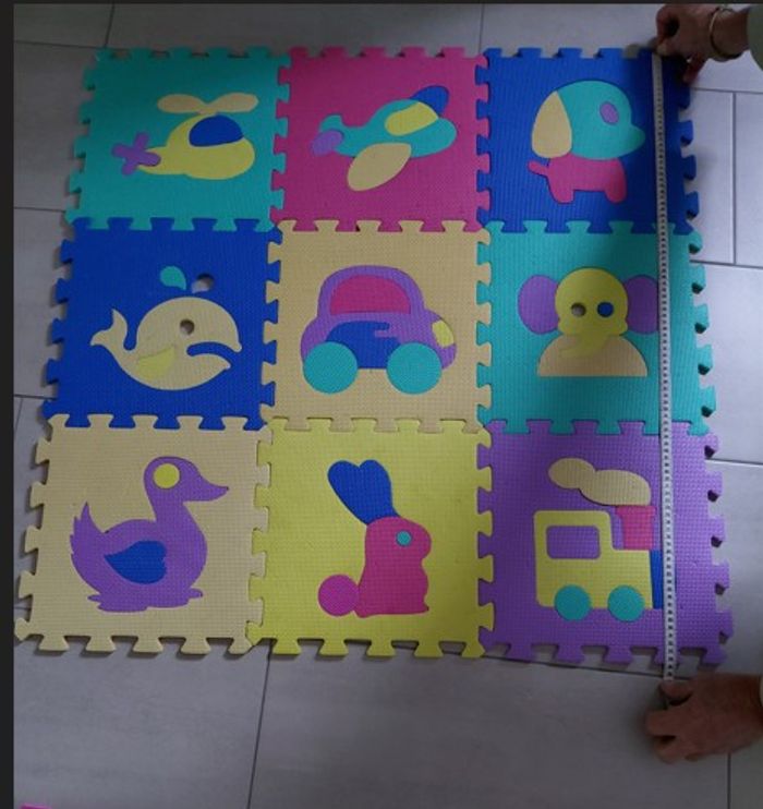 9 dalles en mousse puzzle objets - photo numéro 4