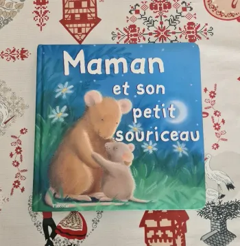 Livre d’histoire maman et son petit souriceau