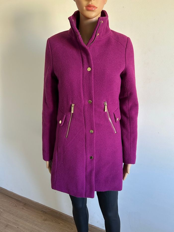 Duffle coat violet fuchsia Morgan taille 36 TBE - photo numéro 1