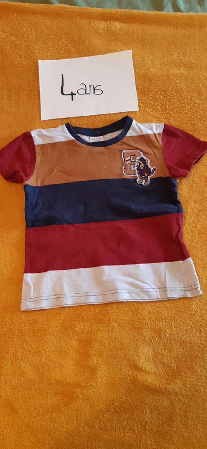 Lot de 4 Tee-shirt manche courte 4 ans - photo numéro 4