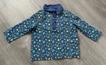 Haut t-shirt bleu Du Pareil Au Meme garçon 18 mois