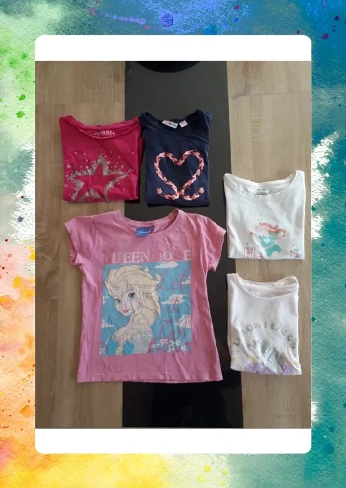 Lot 5 tshirt 6 ans