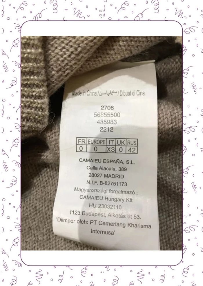 Pull col V camaïeu beige - photo numéro 5