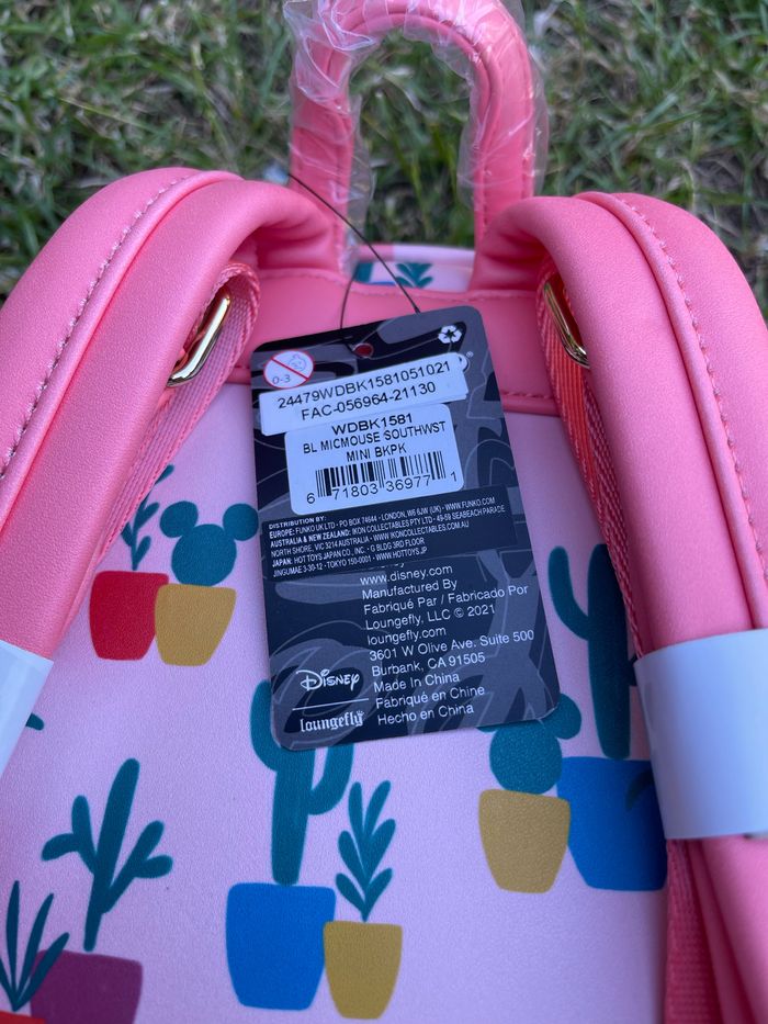 Loungefly Mini Sac A Dos South Western Mickey Cactus Ex - photo numéro 2