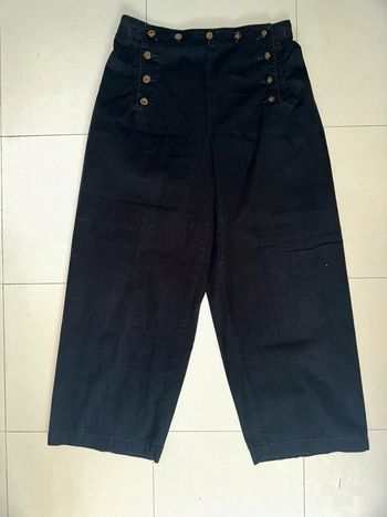 Magnifique pantalon droit noir femme T40