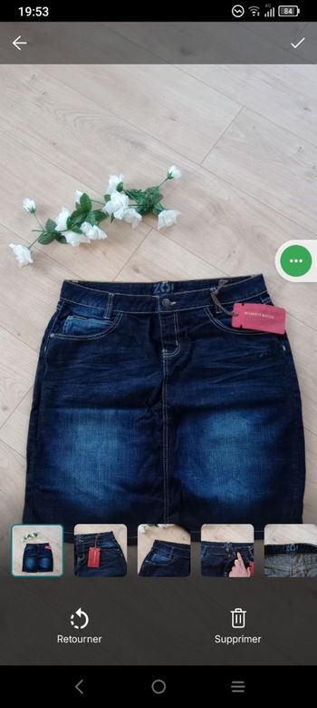 Jupe 46 Jean Shoeby - Modèle "Mona Dark Skirt" c70