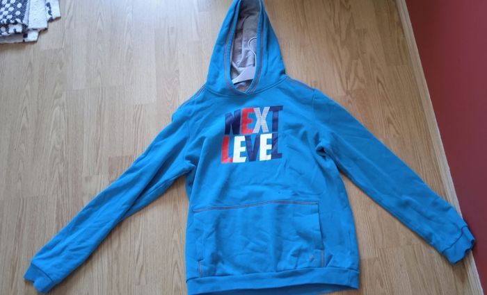 Sweat à capuche bleu Next Level - photo numéro 4