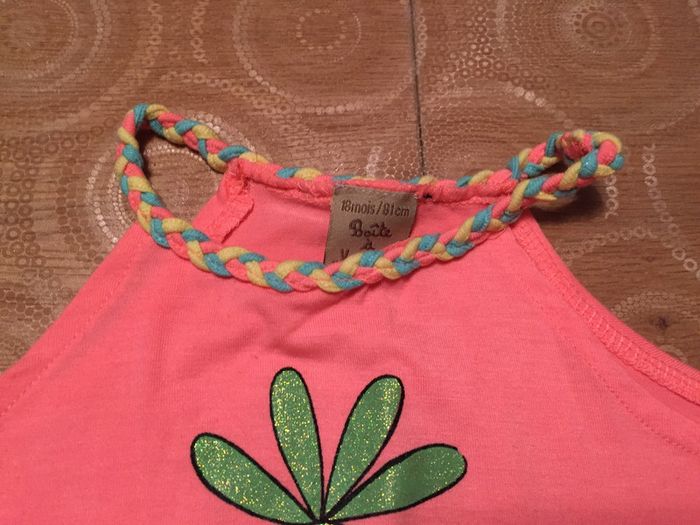 Débardeur bébé fille. Ananas. 18 mois - photo numéro 2