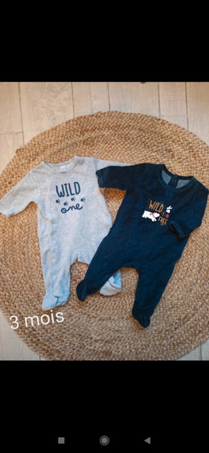 Lot 2 pyjamas velour