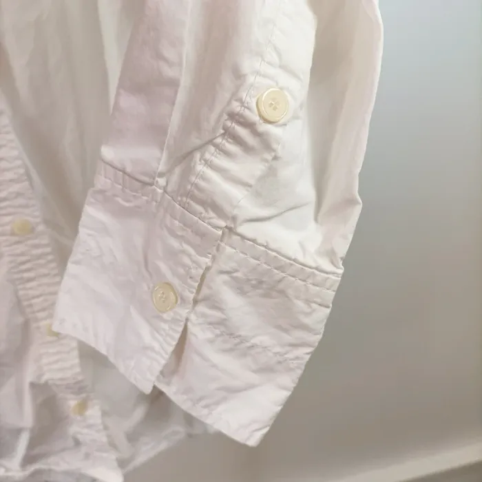 Chemise blanche Zara homme coupe droite basique casual taille M manches longues A1480 - photo numéro 5