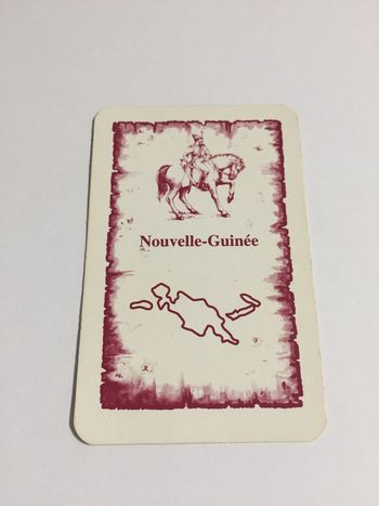 Carte Nouvelle-Guinée pièce détachée jeu de société Risk la conquête du monde Parker #A54