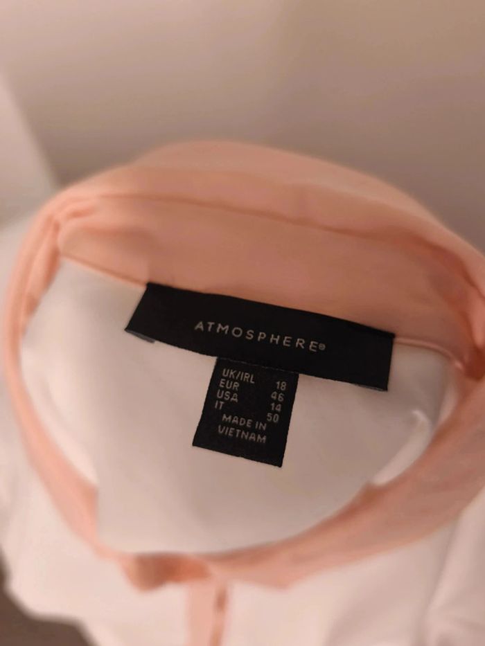 Chemise Atmosphère Femme Taille 46 Blanc-rose - photo numéro 6